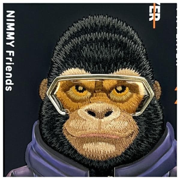 Nimmy Telefontaske til iPhone 16 Cool & Cute 2.0 Monkey - Sort Black