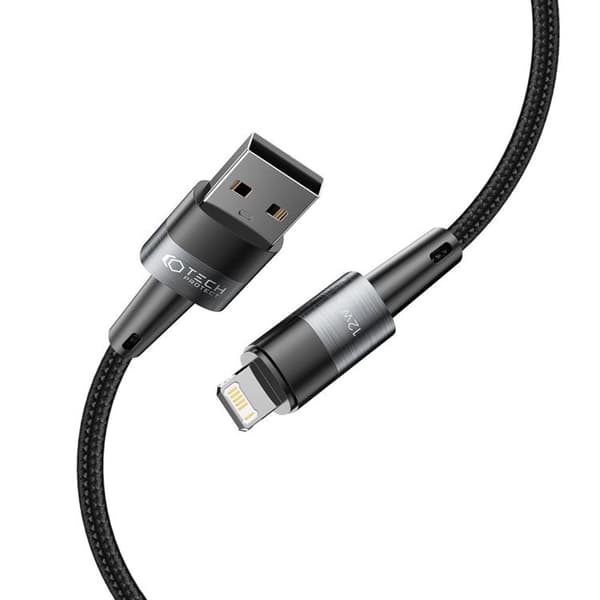 Tech-Protect Lightning-kaapeli Ultraboost 100CM - Harmaa Vit