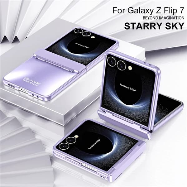 Mobilskal till Galaxy Z Flip7 Electroplating - Lila Lila