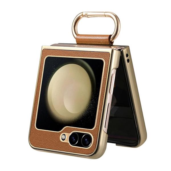 Mobilskal för Galaxy Z Flip 6 Electroplating Ring Kickstand