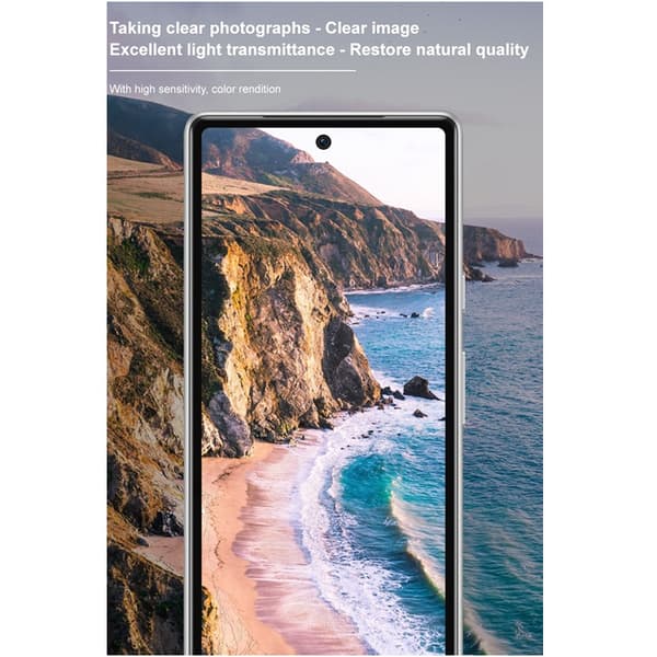 IMAK Google Pixel 7A Kameralinsebeskyttelse i Hærdet glas - Sort Black