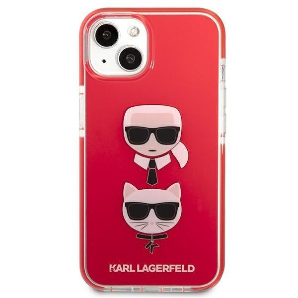 Karl Lagerfeld TPE Karl & Choupette Skal iPhone 13 Mini - Röd