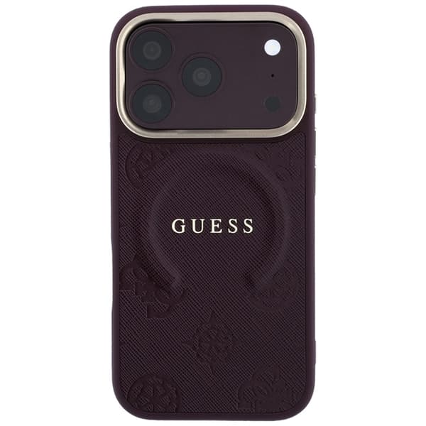 Guess Mobilskal För iPhone 18 Pro/17 Pro Magsafe Saffiano Peony & Ring