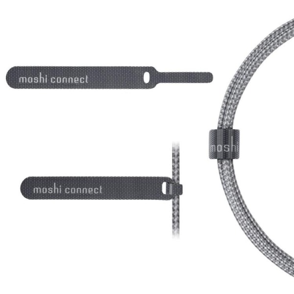 Moshi USB-A til Lightning-kabel med 90-graders forbindelse 1,5m