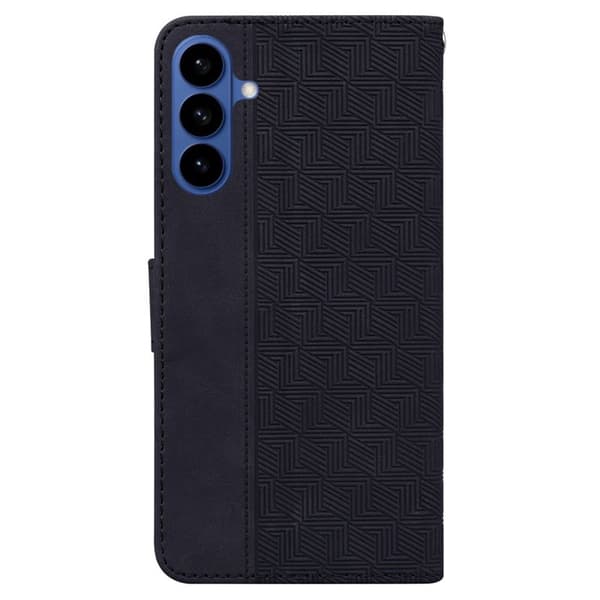 Plånboksfodral för Samsung Galaxy S26 Plus Konstläder med handledsrem - Svart