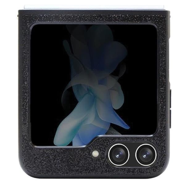 Guess Galaxy Z Flip 5 Mobiilikuori Glitter Script - Musta Black