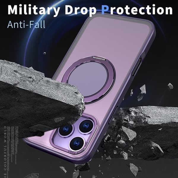 Mobilskal till iPhone 17 Pro MagSafe TPU+PC Kickstand - Lila Lila