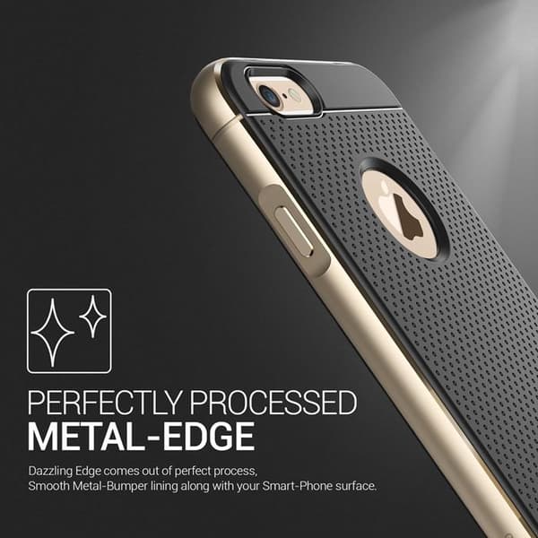 Holdbart Verus Iron Shield Aluminium Metal Rammecover til Apple iPhone 6 (S) Plus (Guld) Guld