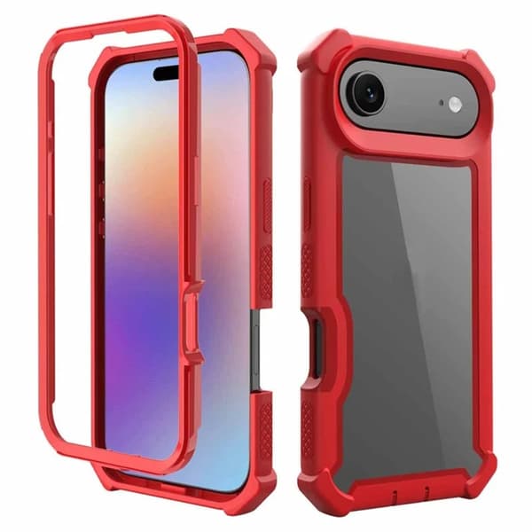 Mobilskal till iPhone 17 Air TPU + PC Shockproof - Röd Röd