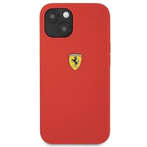 Ferrari Silikonikuori iPhone 13 mini - Punainen Red