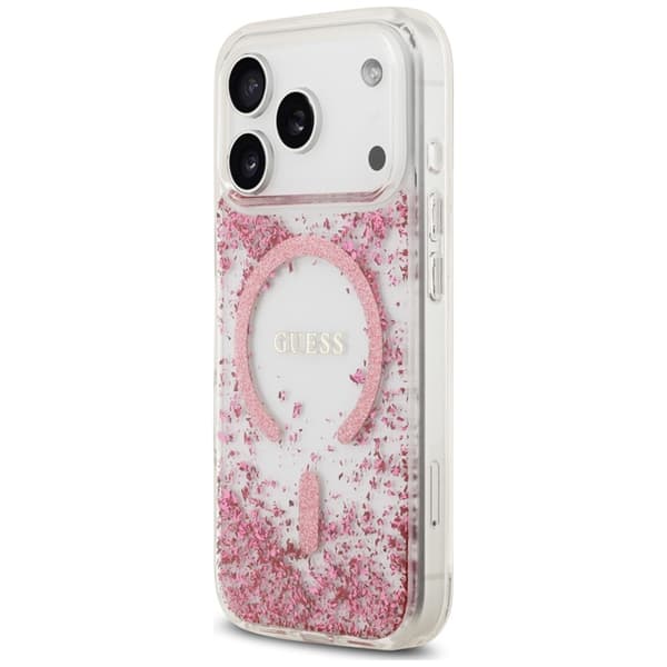 Guess Mobilskal För iPhone 18 Pro Max/17 Pro Max Magsafe Resin Bottom Glitter