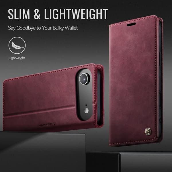 Caseme iPhone Air Plånboksfodral RFID-Skydd 033 - Röd Röd