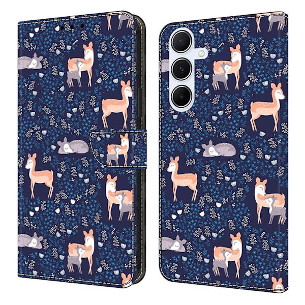Galaxy A17/A26 Plånboksfodral PU-läder Pattern Printing Blå
