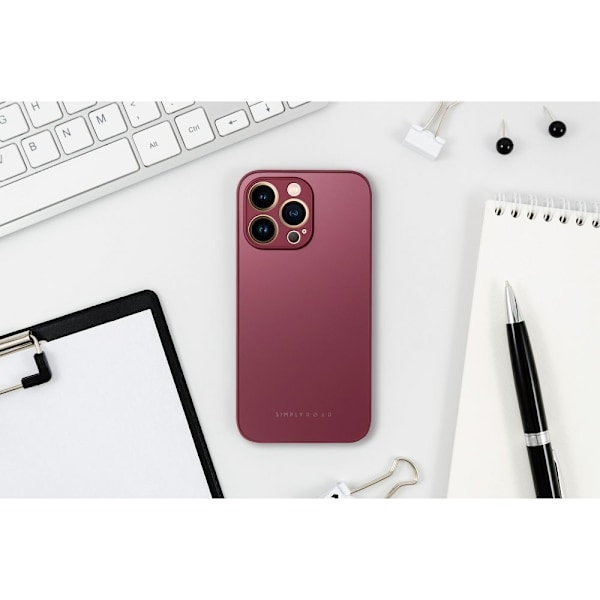 Roar Matte Glass Skal för iPhone 12 Pro Max claret