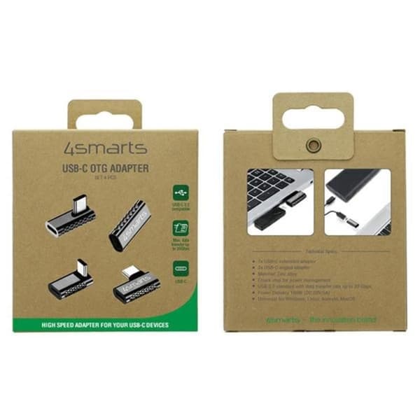 [4-Pack] 4smarts OTG Adapter USB-C
