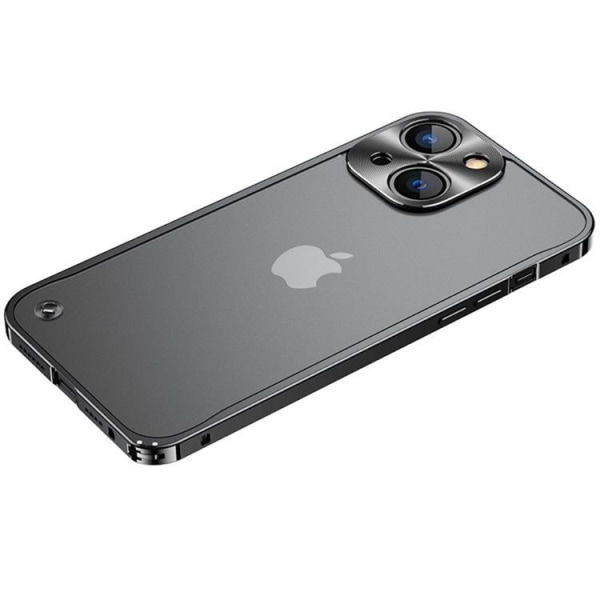 iPhone 14 Plus Shell Metal Slim - musta