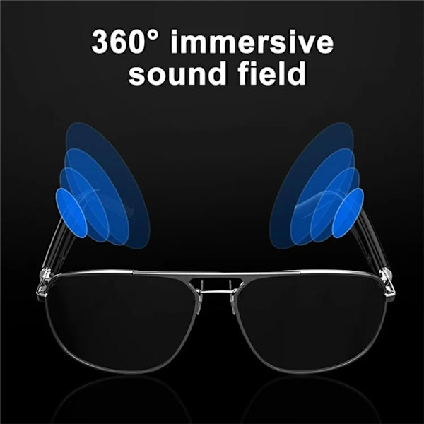 Polariserade Smarta Glasögon Bluetooth G01-01 - Vit