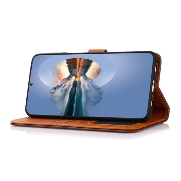 KHAZNEH OnePlus 15 5G Plånboksfodral Flip Konstläder Stativ Roséguld