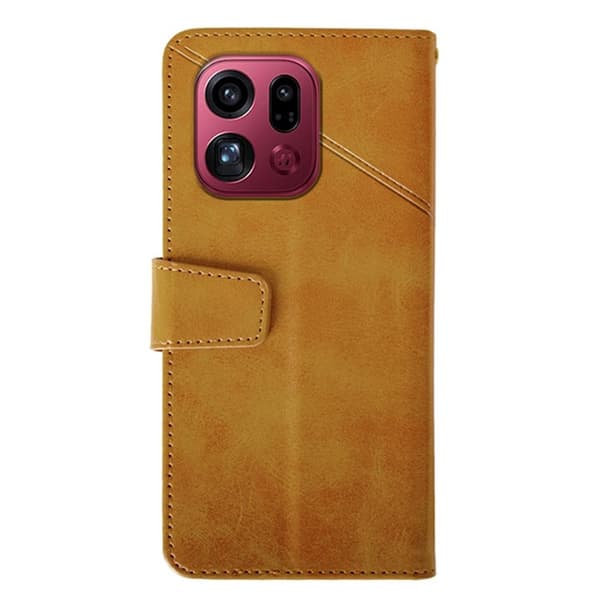 IDEWEI Oppo Find X9 Pro Plånboksfodral Konstläder Ställ - Brun