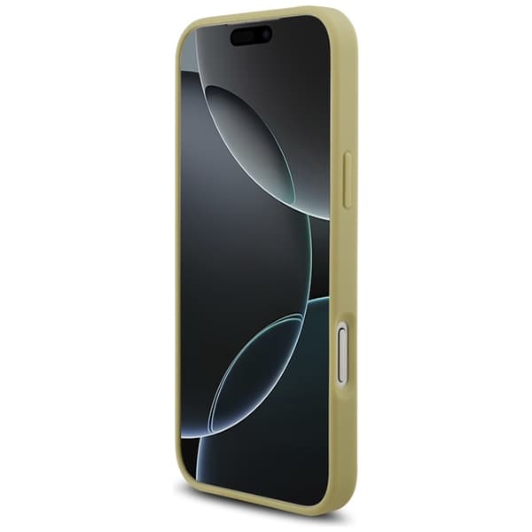 Guess Mobilskal till iPhone 17 Pro Rhinestone Triangle Logo - Guld Guld