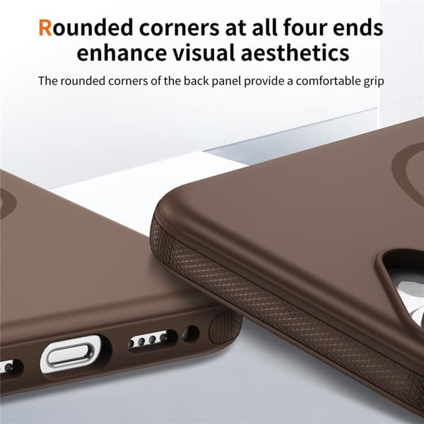 Mobilskal till iPhone 17 MagSafe PC + TPU Shockproof - Brun Brun
