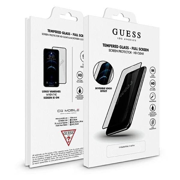 Guess Hærdet Glas iPhone 12 & 12 Pro Vintage Magic Logo Transparent