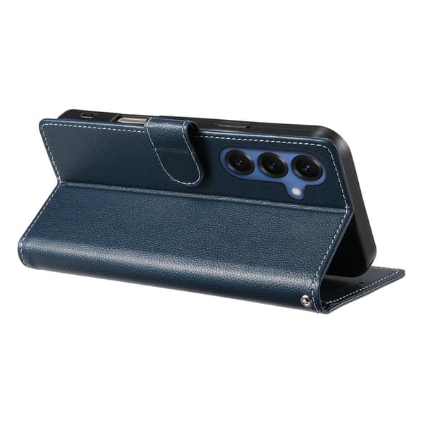 Plånboksfodral för Samsung Galaxy S26 Magnetiskt Konstläder - Mörkblå