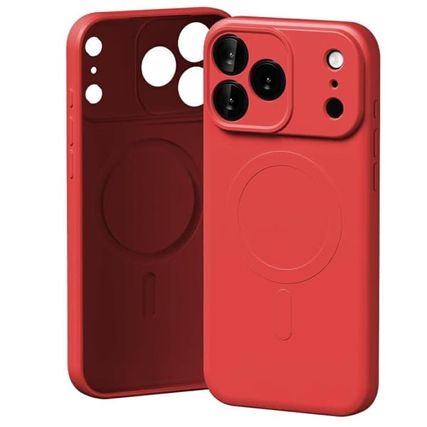 Mercury Telefontaske til iPhone 17 Pro Max MagSafe Semi-Silikone - Rød Röd