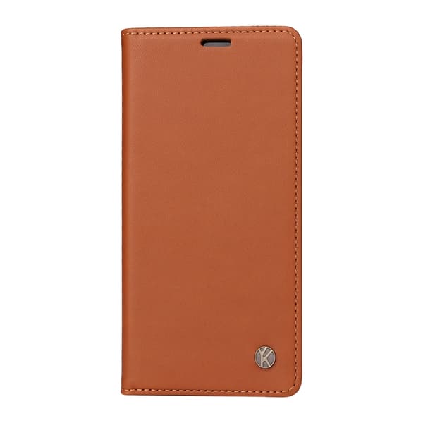 YIKATU OnePlus 15 5G Plånboksfodral Closure Konstläder Brun