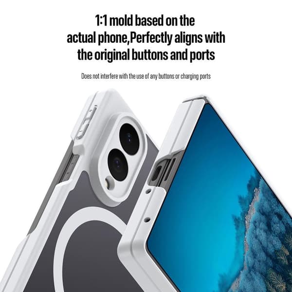 Dux Ducis Mobilskal för Galaxy Z Fold 8 Wide MagSafe Expn Serien Vit