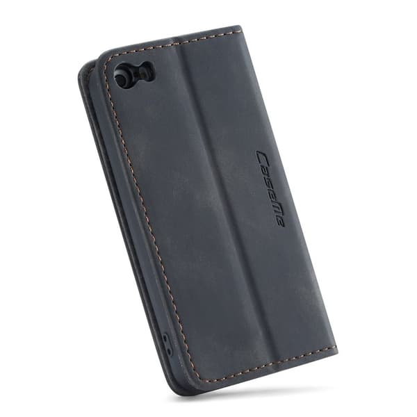 CASEME 013 iPhone 5s/SE Plånboksfodral med kortplats Konstläder Svart