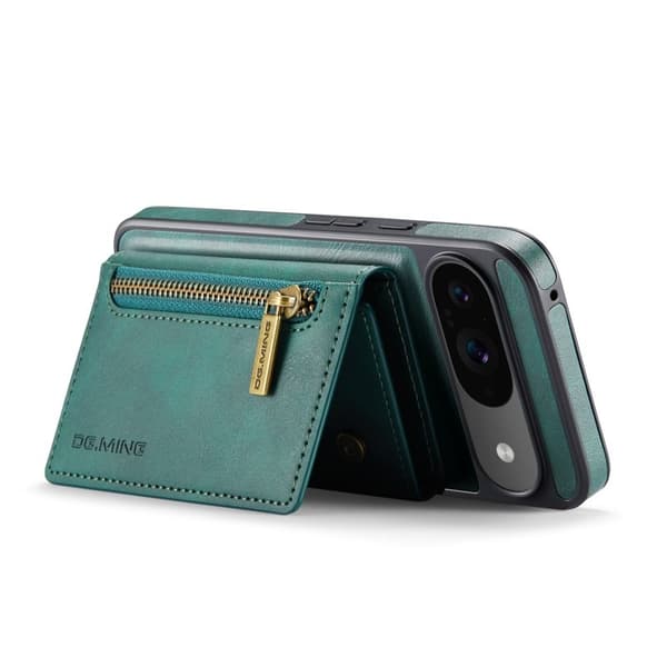 DG.MING M5 Series Mobilskal till Google Pixel 9 Pro Magnetiskt Konstläder Grön