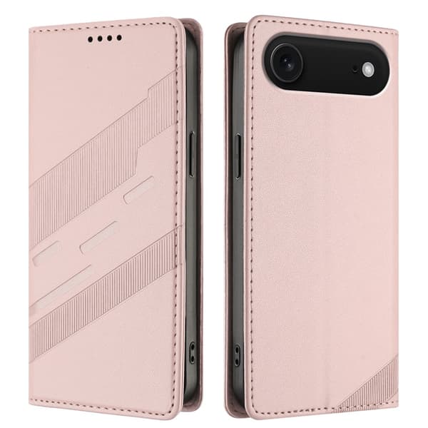 iPhone Air Plånboksfodral Punk Style Imprinted - Rosa Rosa