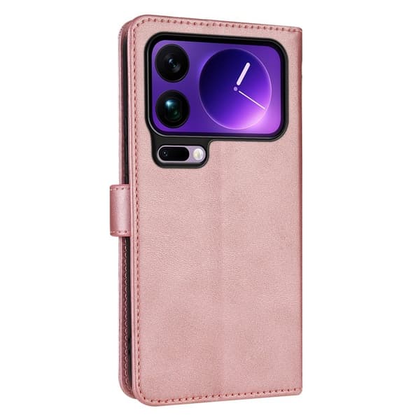 AZNS Xiaomi 17 Pro Max Plånboksfodral Konstläder - Roséguld
