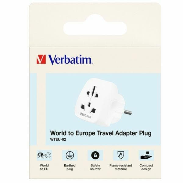 Verbatim Reseladdare EU/UK/US - Vit Vit