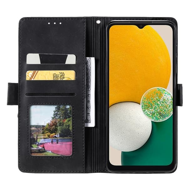 Samsung Galaxy S26+ Plånboksfodral RFID-Skydd Konstläder - Svart