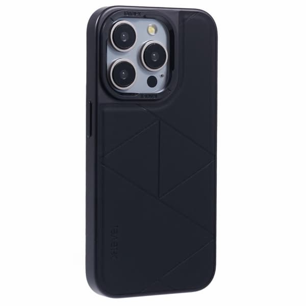 X-LEVEL Mobilskal till iPhone 14 Pro Geometrisk Stöttålig Svart