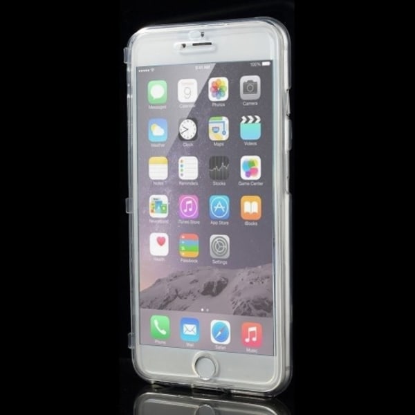 Flexiskal + Front Flap Case till Apple iPhone 6(S) Plus - Transparent Transparent