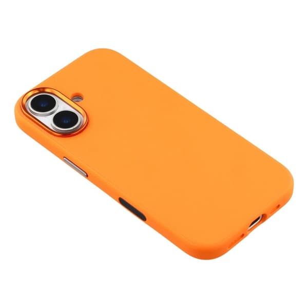 X-LEVEL Mobilskal till iPhone 17 MagSafe PU Läder Hård PC - Orange