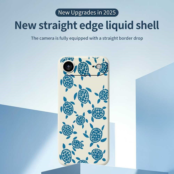 Mobilskal till iPhone Air Turtle Pattern Straight Edge - Beige Beige
