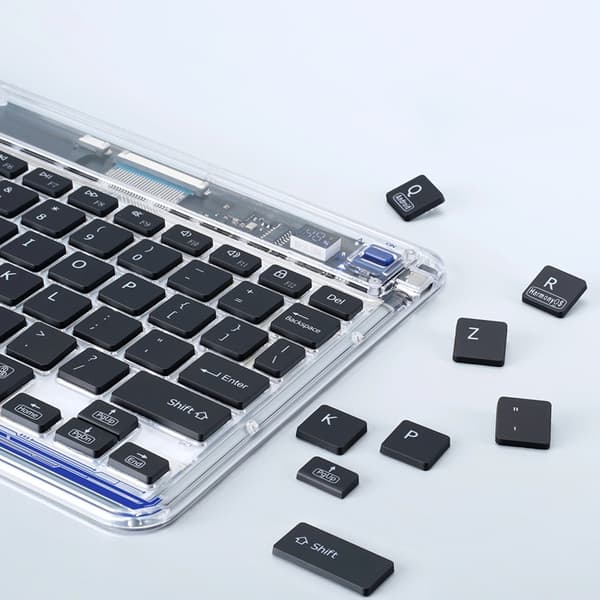 Dux Ducis Trådløst Tastatur CK Serie - Gennemsigtig Transparent