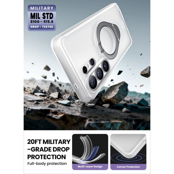 SupCase Mobilskal För Galaxy S26 Ultra Magsafe Cosmo - Frost Vit