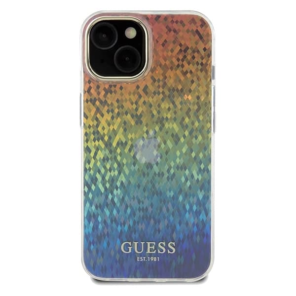 iPhone 14 Skal Facetterad Spegel Disco Iridescent