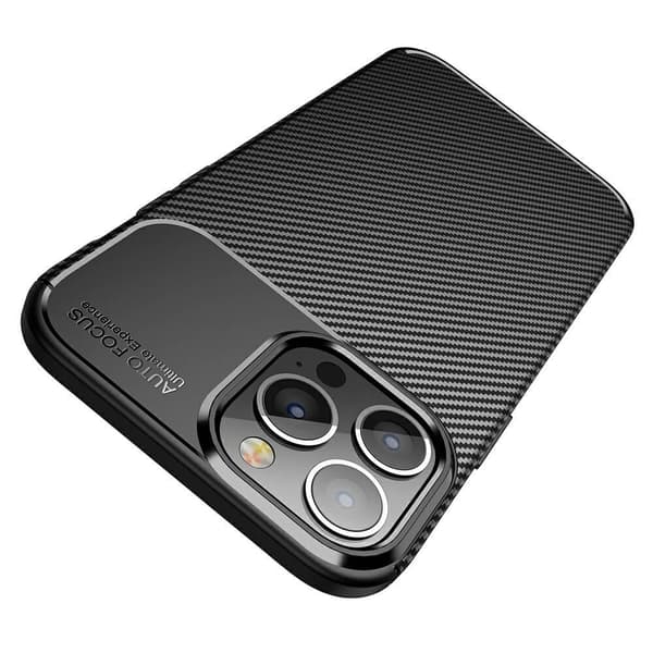 Carbon Fiber Mobilskal till Apple iPhone 13 Pro Max - Blå Blå