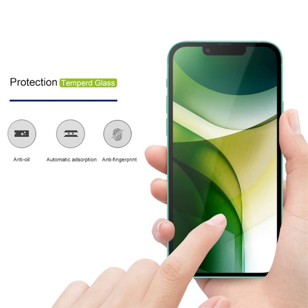 MOCOLO Härdat Glas Skärmskydd iPhone 13 Mini - Svart Svart