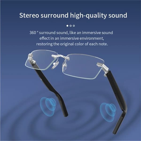 Smart Glasögon Bluetooth 5.3 med Mic G06-T - Svart