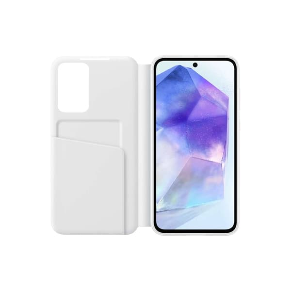 Samsung Galaxy A55 5G Plånboksfodral Smart View - Vit Vit