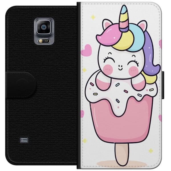 Pungcover til Samsung Galaxy Note 4 med Glad enhjørning