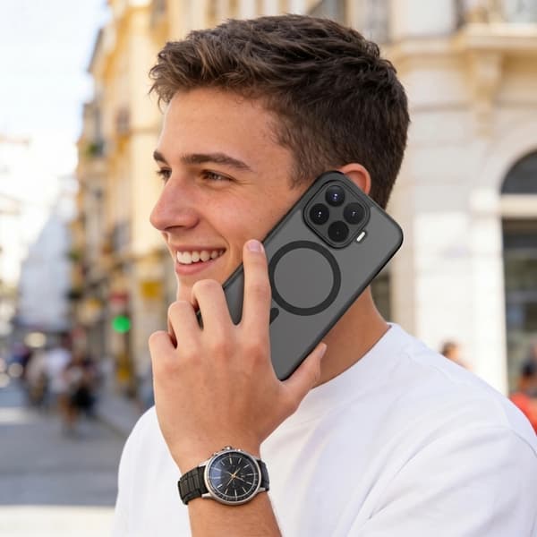Tech-Protect Mobilskal För Xiaomi 17T MafSafe Magmat - Matt Svart
