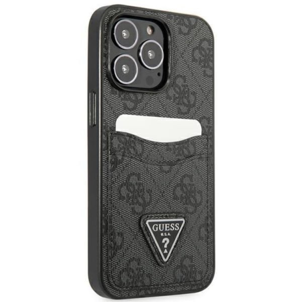 Guess iPhone 13 Pro Max Cover Card Holder 4G Triangle Logo - Svar